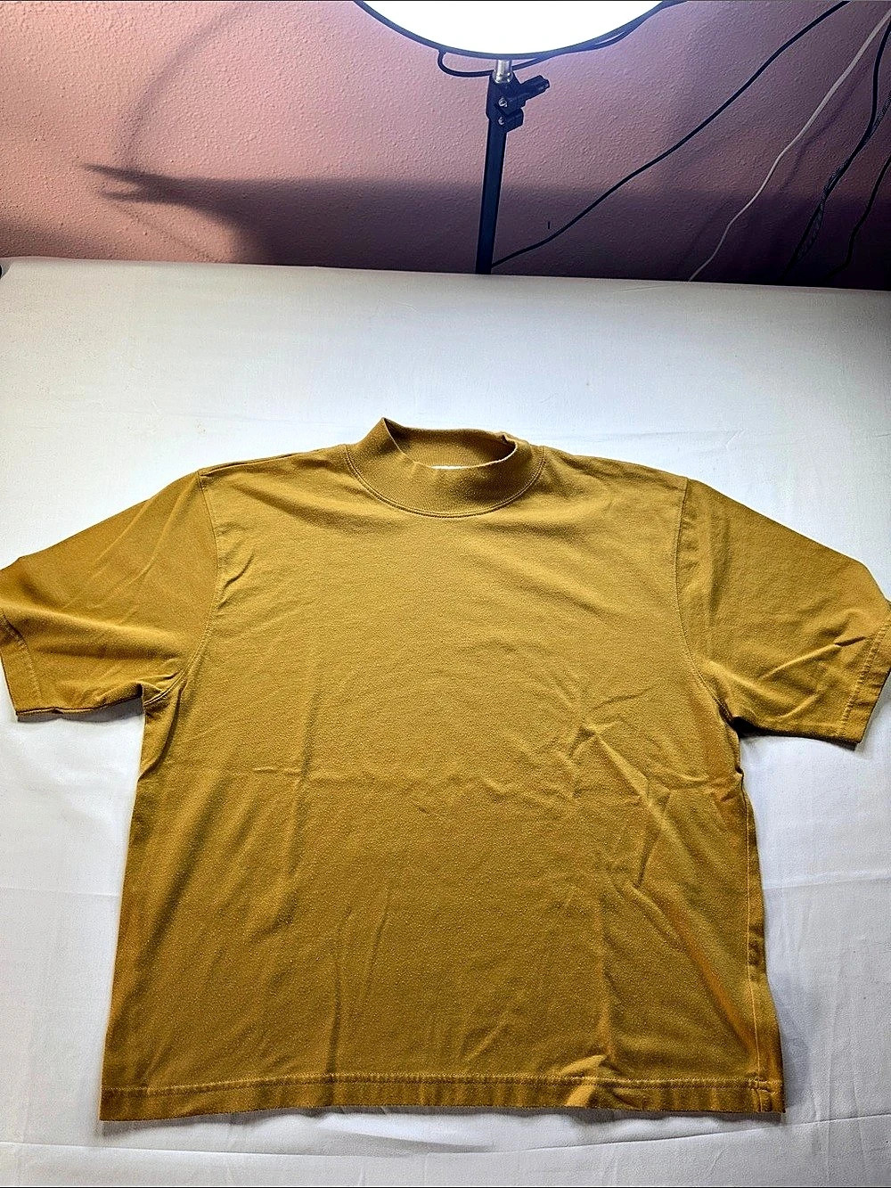 Christopher & Banks Short Sleeve Mock Neck Cotton Tee XL Like New